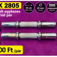 REK 2805 használt 28 mm-es 35 cm-es egykezes súlyzórúd pár