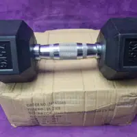 HEXAGON 7,5 kg-os öntöttvas kézisúlyzó – Otthoni edzéshez, izomépítéshez, HIIT-hez