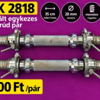 REK 2818 használt 28 mm-es egykezes súlyzórúd pár 35 cm