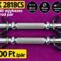 REK 2818CS használt 28 mm-es egykezes súlyzórúd pár 40 cm